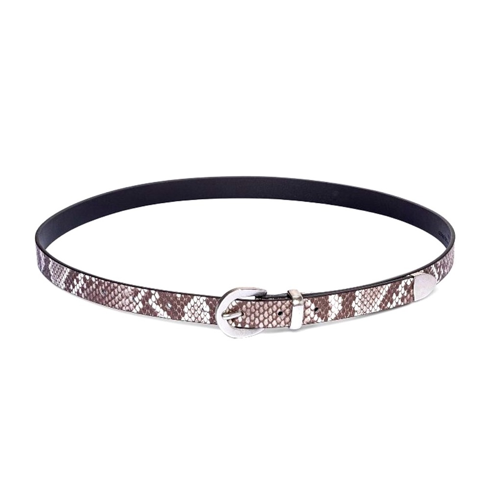 Women's Skinny Snake Print Western Belt -
Universal Thread™ Heather Black XXL